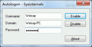 巧妙利用Autologon解决开机自动登录锁屏密码 autologon 300x155 巧妙利用Autologon解决开机自动登录锁屏密码